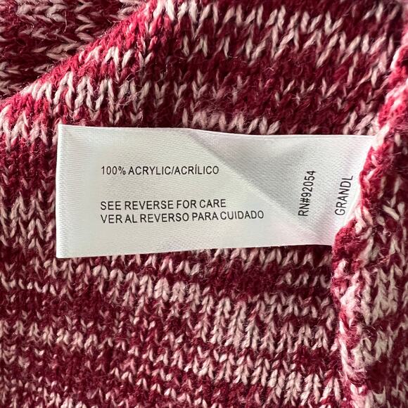 Madison Lilly Marled Womens Chunky Tunic Sweater Large Casual Loungewear Boho - Picture 9 of 11